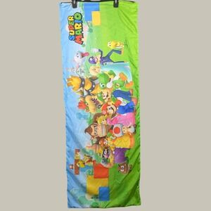 Nintendo Super Mario Bros Zippered Body Pillow Case Cover 54x20 Franco 2019